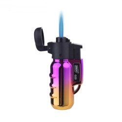 Αναπτήρας Prof Single Blue Flame Metalic Color